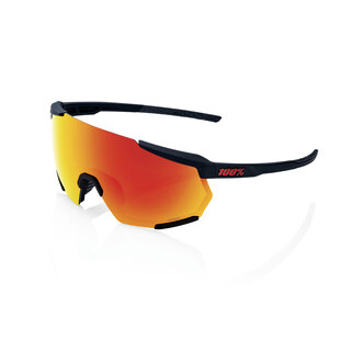 100% Racetrap 3.0 Brille Soft Tact Black/HiPER Red Mirror