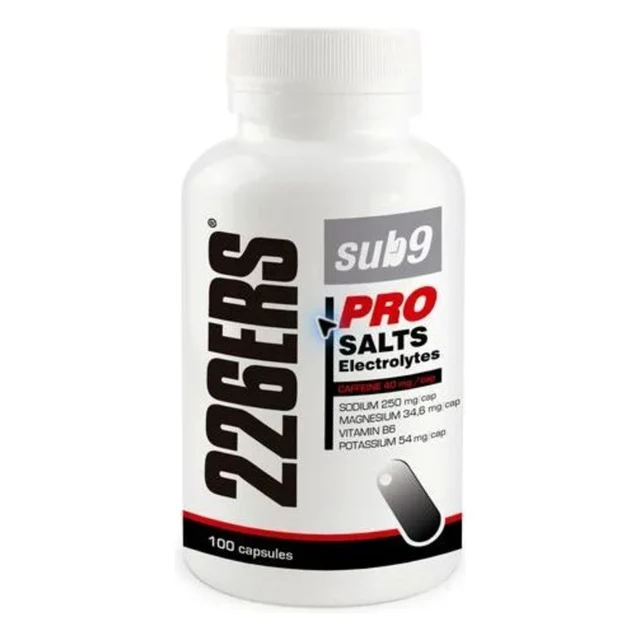 226ERS SUB9 Pro Salttabletter 100 stk Elektrolyttkapsler med 40mg koffein 