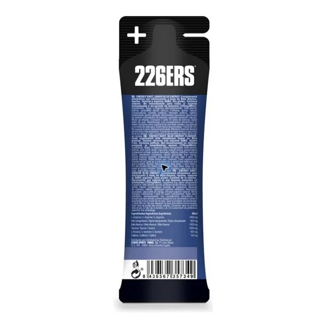 226ERS Energy Shot Mid 60 ml 125 mg koffein, Blue Energy 