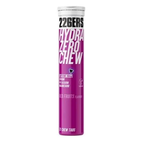 226ERS HydraZero Chew Salttabletter Røde bær, 13 stk, 50 mg koffein