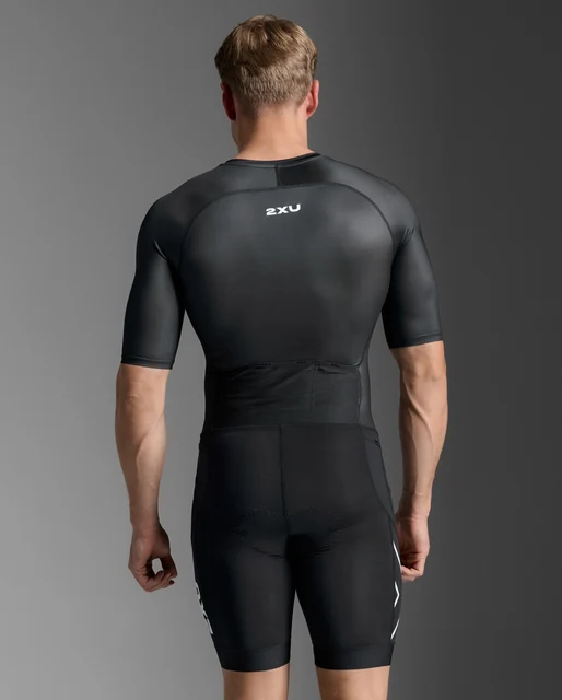 2XU Core Sleeved Trisuit Black/White, Str. M 