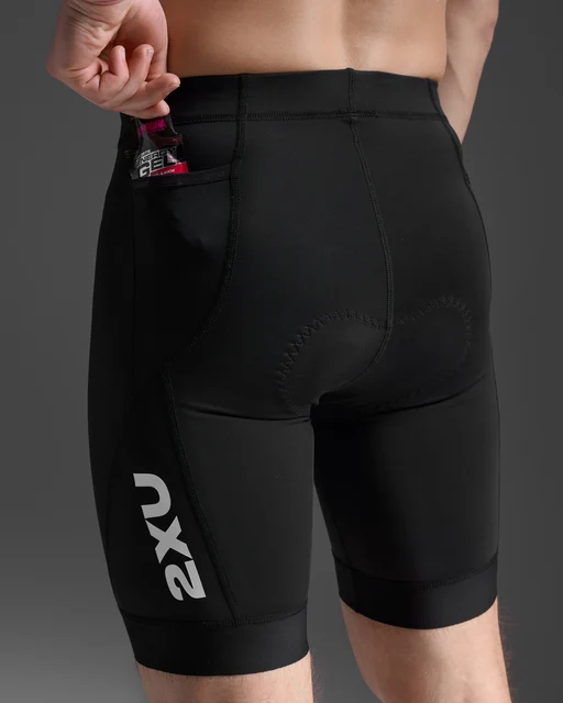 2XU Core Tri 8" Shorts Black/White, Str. M 