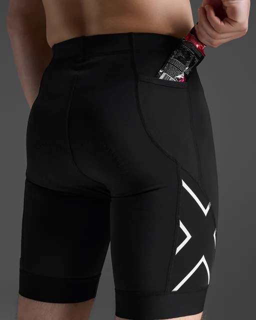 2XU Core Tri 8" Shorts Black/White, Str. M 