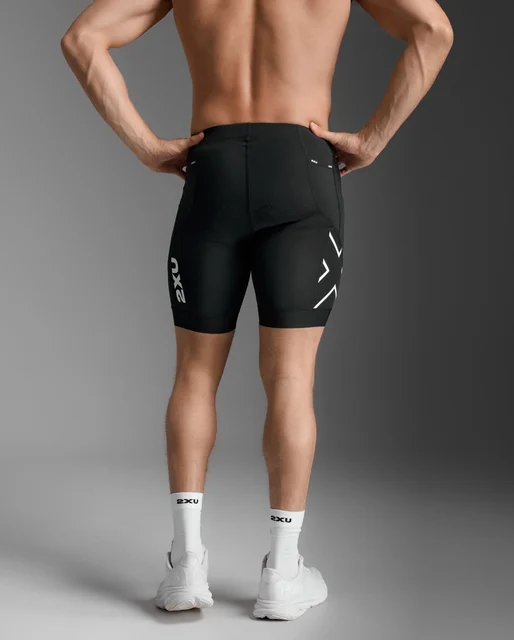 2XU Core Tri 8" Shorts Black/White, Str. M 