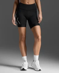 2XU Core Tri 6&quot; Dame Shorts Black/White, Str. S