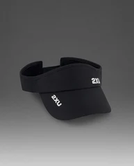 2XU Run Visor Black/Black