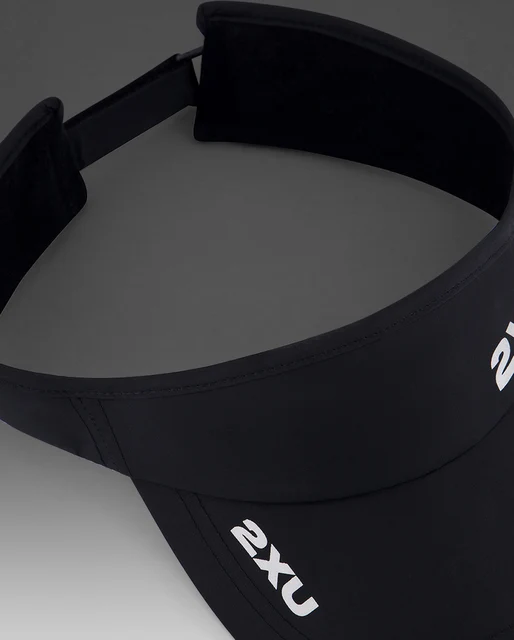 2XU Run Visor Black/Black 