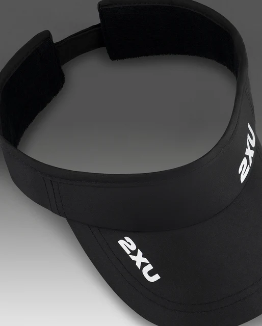 2XU Run Visor Black/Black 