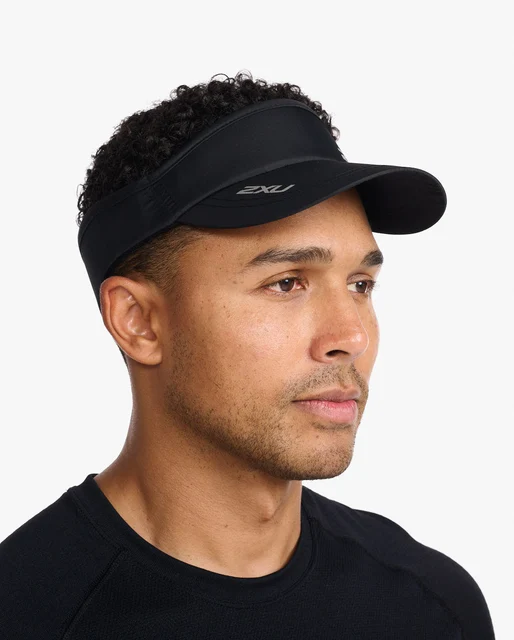 2XU Run Visor Black/Black 