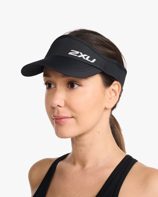 2XU Run Visor Black/Black 