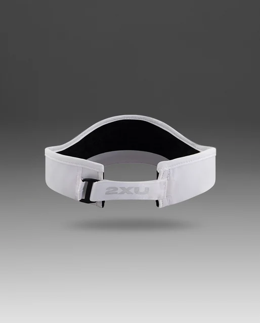 2XU Run Visor White/White 