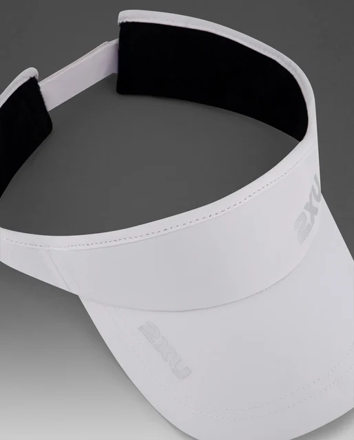 2XU Run Visor White/White 