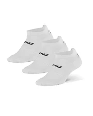 2XU Ankle Socks 3-Pack Vit/Svart, Str. S