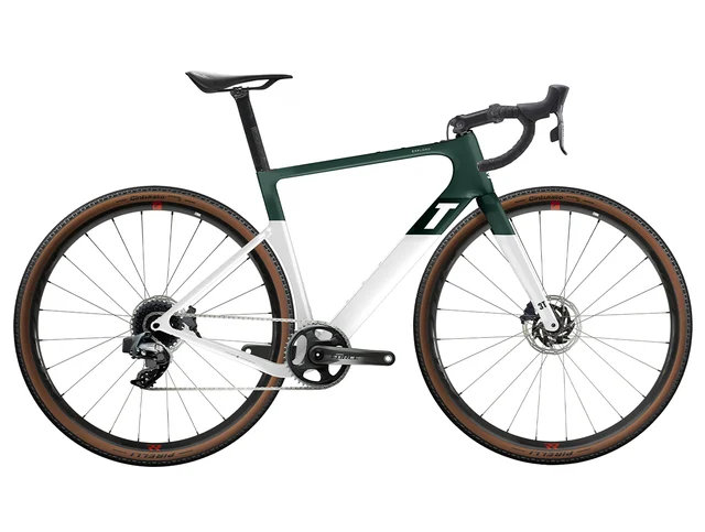 3T Exploro RaceMax Force AXS Grusracer Emarald/White, Str. 56 cm 