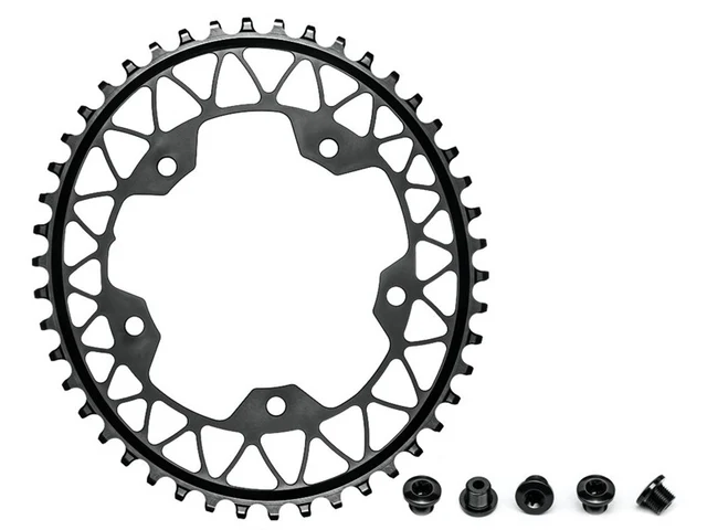 Absolute Black 1X oval CX Drev Svart, 46T, Oval, 5 x 110 BCD 