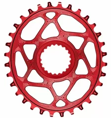 Absolute Black DM Oval Krankdrev Red, 28T