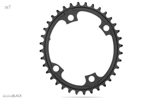 Absolute Black Shimano 9100/8000 Drev Sort, 36T (Pares med 52T) 