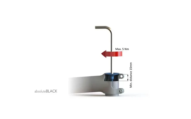 Absolute Black Integrert Top Cap Sort 