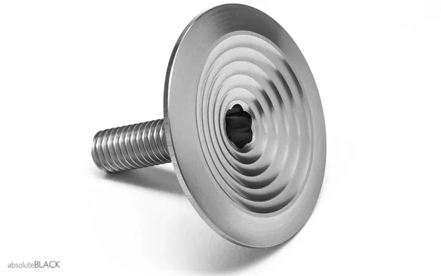 Absolute Black Integrert Top Cap Sølv/Titan 