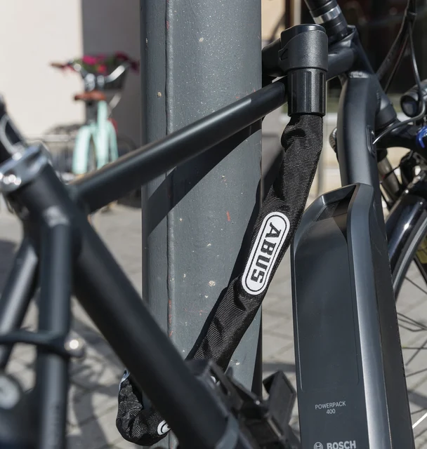 Abus CityChain 1010/140 Kjettinglås Sort, Nøkkel, 12/15, Plus sylinder 