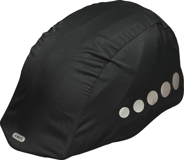 Abus Rain Cap Hjelmtrekk Sort, Vanntett, Reflektiv 