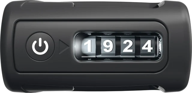 Abus BORDO Combo™ 6000C/90 LED Sykkellås Black, Kode, m/Lys, 1050g 