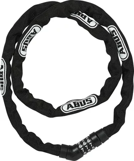 Abus Steel-O-Chain 4804C/110 Sykkellås Black, Kode, 4 mm, 110 cm, 480g
