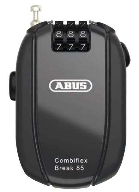 Abus Combiflex Break 85 Sykkellås Sort, Kode, 1,5 mm x 85 cm, 58g 