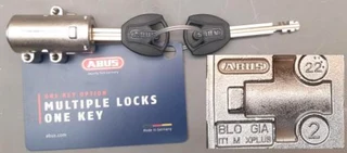 Giant E ABUS XPLUS Batterilås Inkludert 2 nøkler