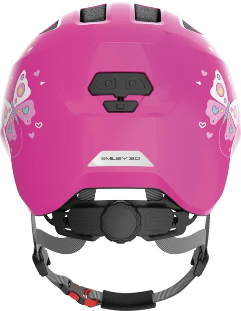 Abus Smiley 3.0 Barnehjelm Pink Butterfly, Str. S 