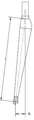 Aerlite 29&quot; Carbon Gaffel Matt sort, Tapered, 9 mm aksling, 550 gr
