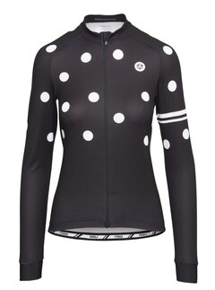 AGU Essential DOT Dame LS Sykkeltrøye Sort, Str. XS