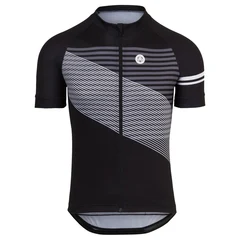 AGU Striped SS Essential Sykkeltr&#248;ye Sort, Str. S