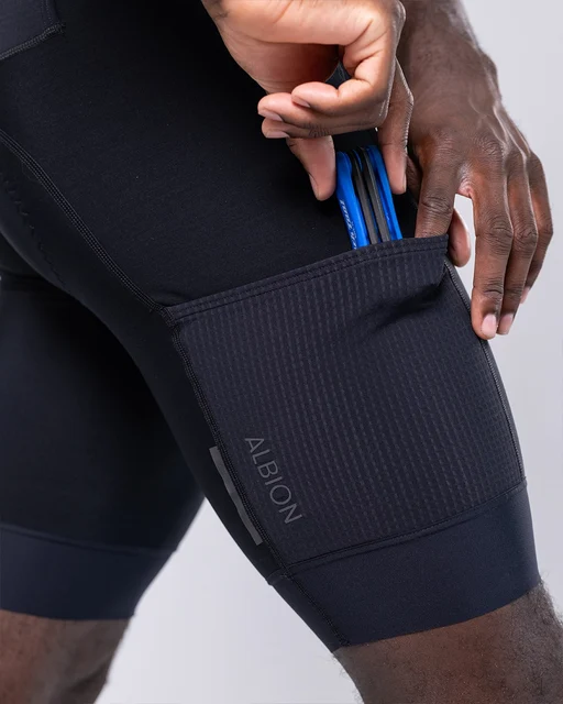 Albion ABR1 Thermal Pocket Sykkelshorts Black, Str. XXL 
