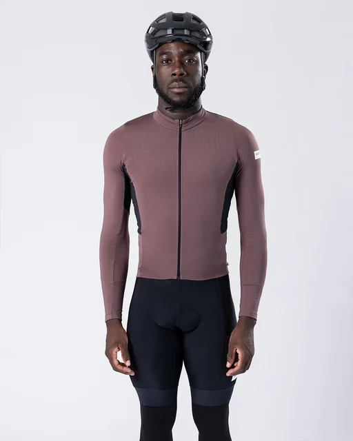 Albion Men's Traverse LS Sykkeltrøye Heather, Str. XXL 