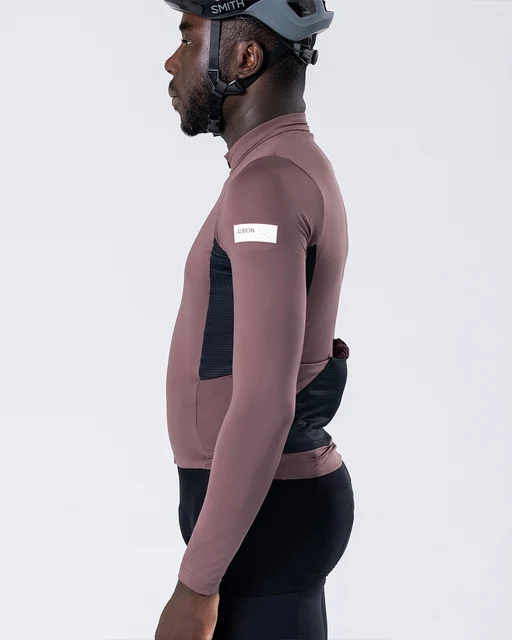 Albion Men's Traverse LS Sykkeltrøye Heather, Str. XXL 
