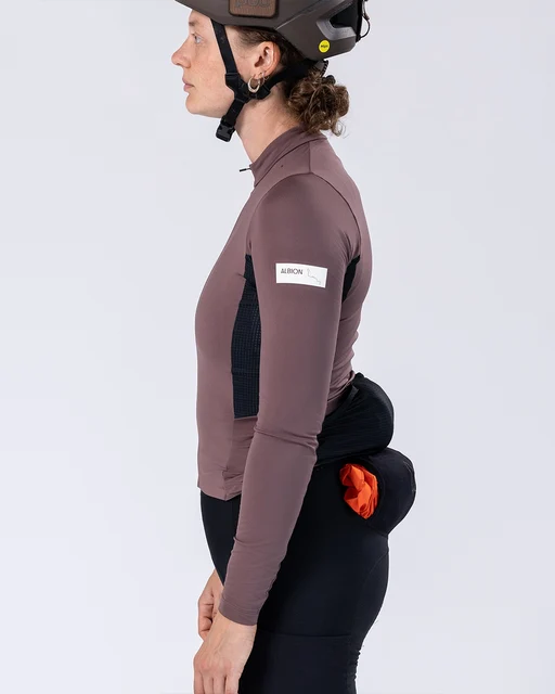 Albion Wmn's Traverse LS Sykkeltrøye Heather, Str. XS 