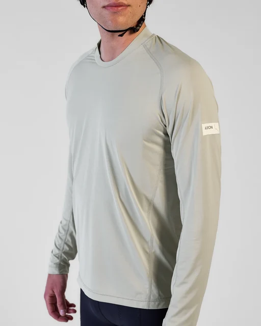 Albion Men's Zoa Sun Shield LS Trøye Chalk, Str. XS 