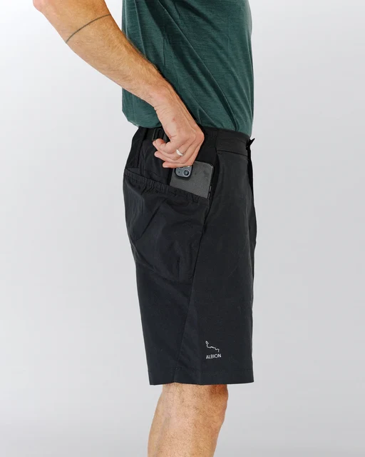 Albion Men's Zoa Shorts Charcoal/Olive Grey, Str. M 