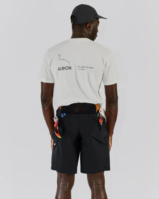 Albion Men's Zoa Shorts Charcoal/Olive Grey, Str. M 