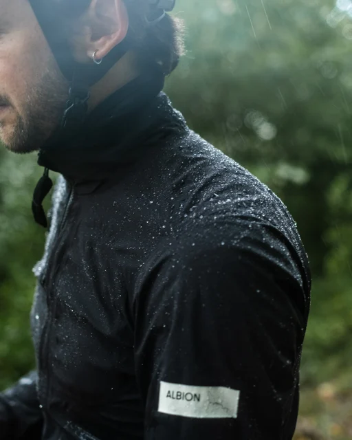 Albion Men's All Road Pertex® Regnjakke Black, Str. XS 