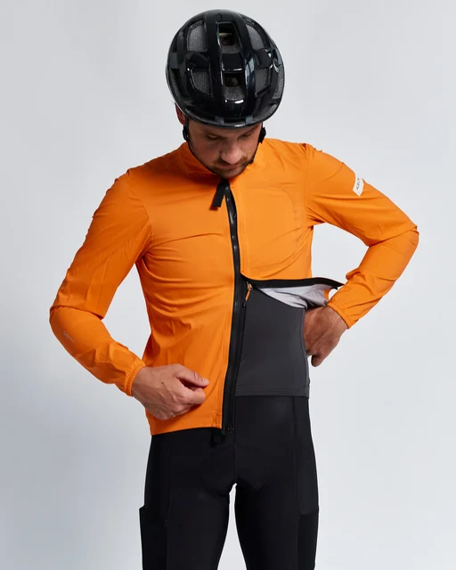 Albion Men's All Road Pertex® Regnjakke Orange, Str. XL 
