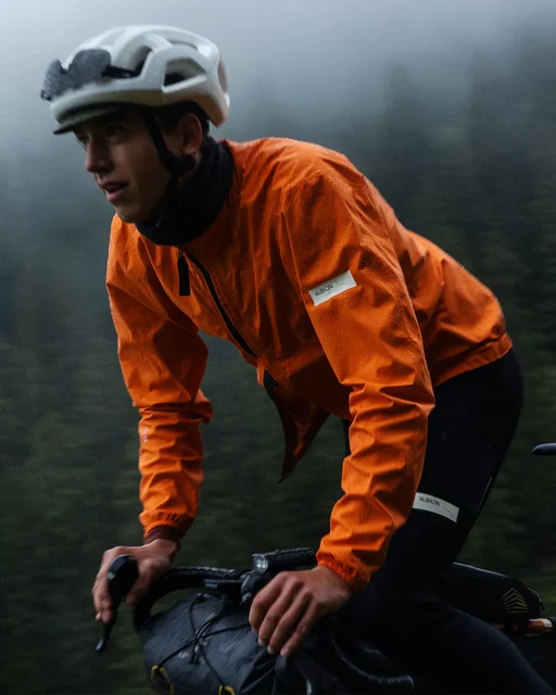 Albion Men's All Road Pertex® Regnjakke Orange, Str. XL 