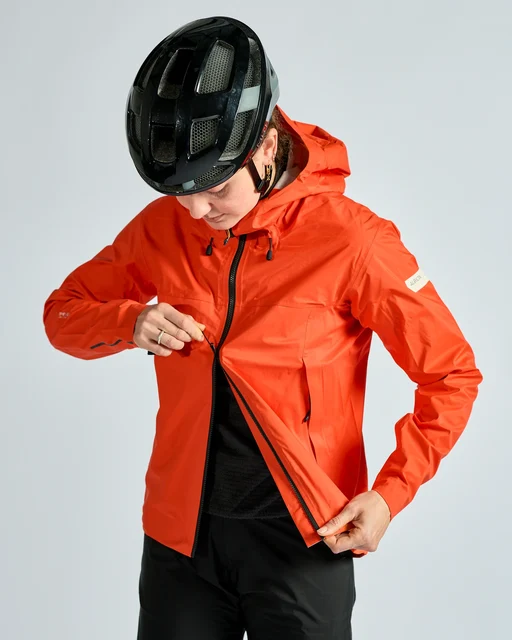 Albion Zoa Rain Shell Regnjakke Orange, Str. M 