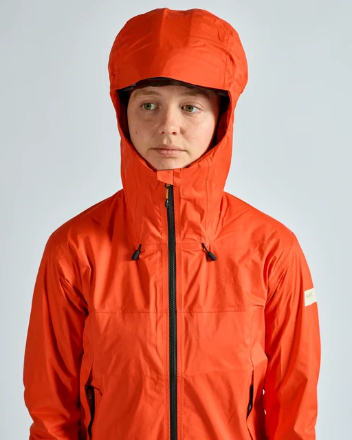 Albion Zoa Rain Shell Regnjakke Orange, Str. M 