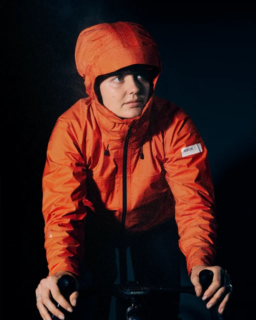 Albion Zoa Rain Shell Regnjakke Orange, Str. M 