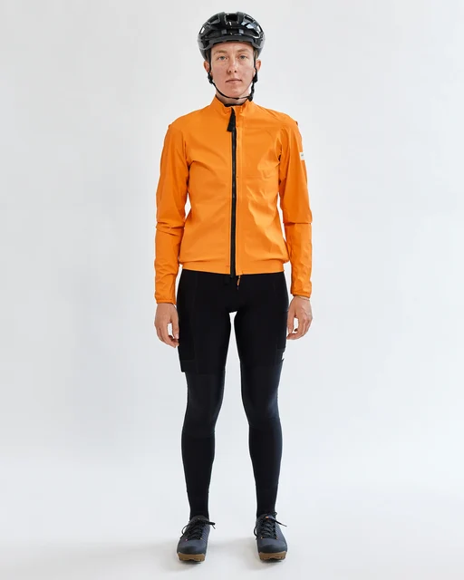 Albion Wmn's All Road Pertex® Regnjakke Orange, Str. XS 