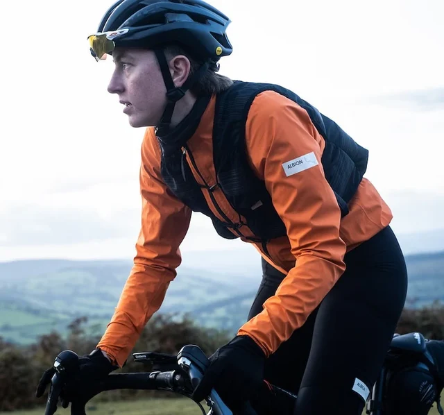 Albion Wmn's All Road Pertex® Regnjakke Orange, Str. XS 