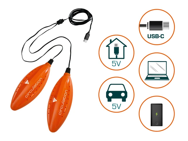 AlpenHeat Circulation AD20 Skovärmare 5V USB-C, bärbar, reducerar bakterier 