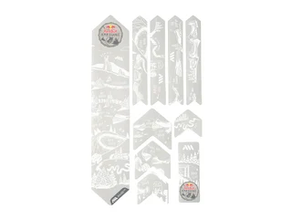 AMS Rammebeskyttelseskit Extra Red Bull Hardline White